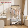 SINGAYE Clothes Garment Coat Rack Drying Clothing Racks Metal Freestanding