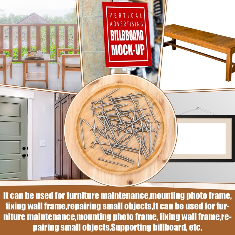 Tandefio 2 Pound Box Siding Nails Roofing Tile and Slating