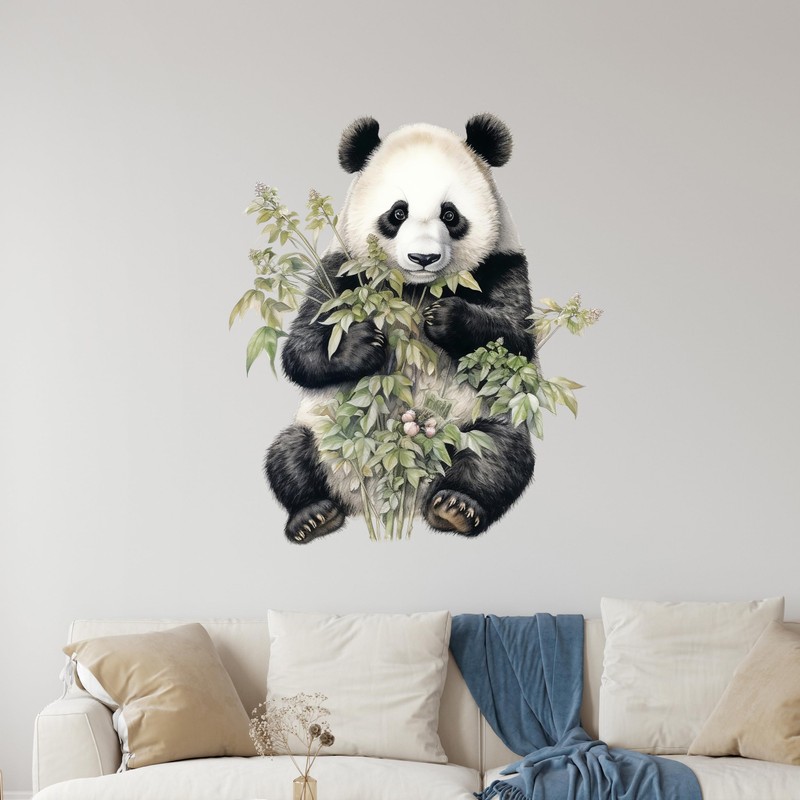 GRAZDesign Wall Tattoo Panda Bear Wall Sticker Children's Room &