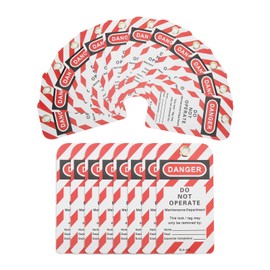 Cocoarm 30PCS Lockout Tag Safety Sign Danger Do Not Operate Tagout Label Rewritable Reusable with Hanging Ring for Industrial Chemicals Electrical Hazardous Areas