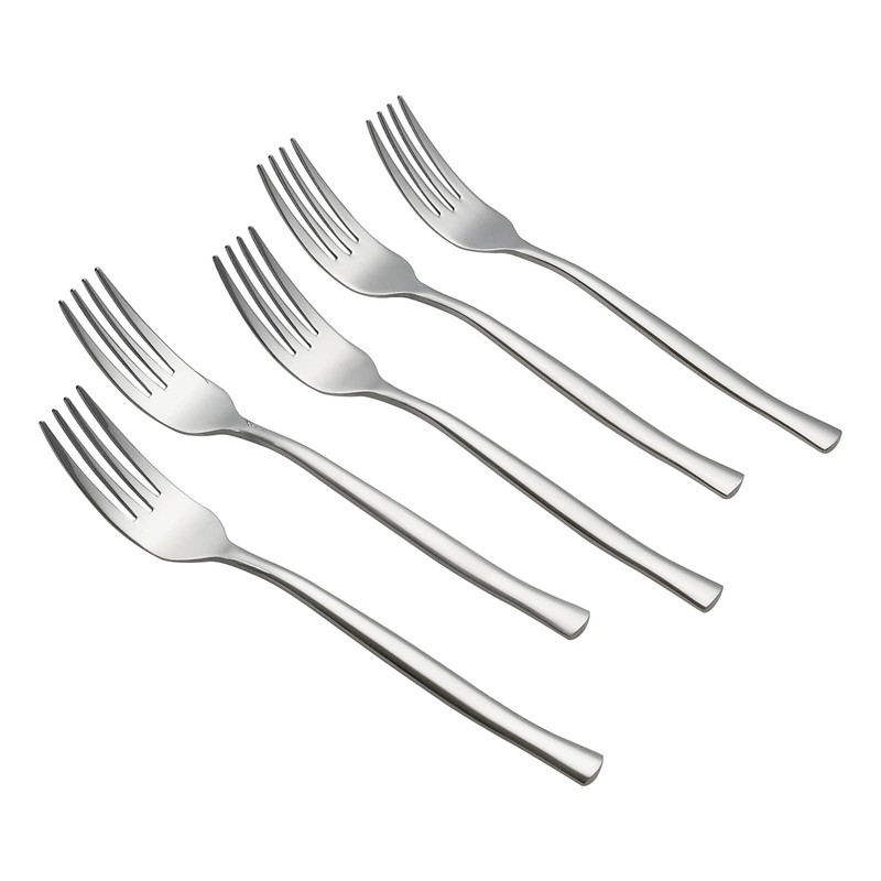 Qskely 12-Piece Stainless Steel Dessert Fork