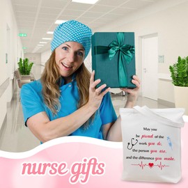 Nurse Gifts,International Student Nurses Day Graduation Retirement Congratulations Positive Inspirational Thoughtful Paramedic Motivational Practical Thanksgiving Gifts for Nurses Canvas Tote Bag