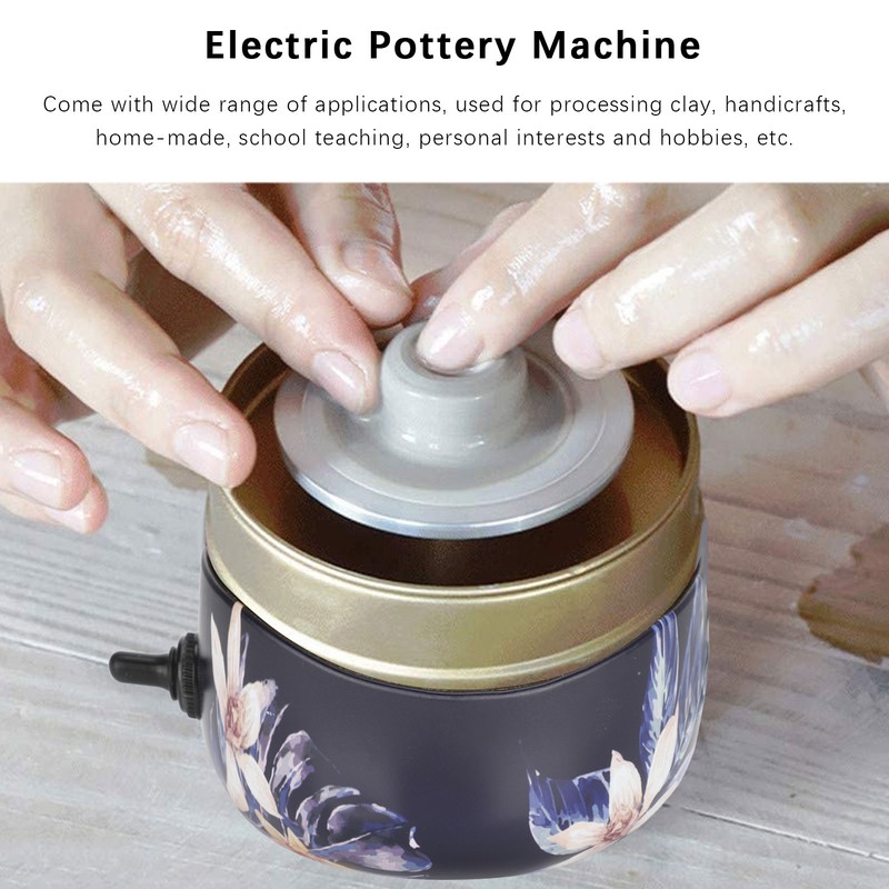 Potter's Wheel Mini Electric Pottery Ceramic Machine Children's Manual DIY