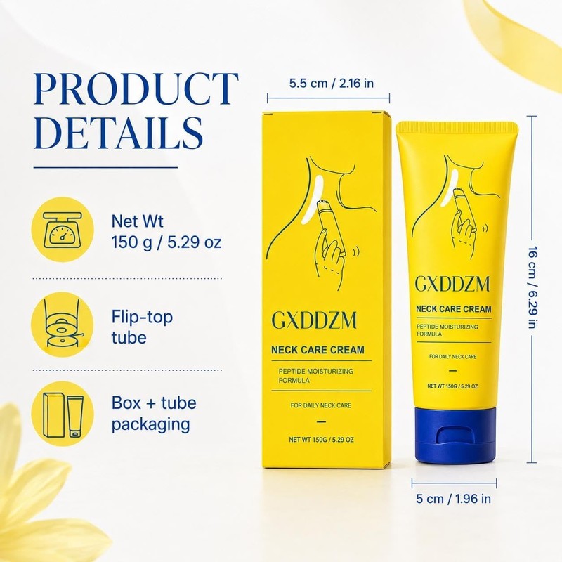 Crema para Cuello, Hidratante con Péptidos, 150 g / 5.29