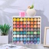 64 Grids Craft Paint Storage Organizer, Wall-mountable Paints Holder, Stackable