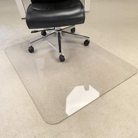 [Upgraded Version] Crystal Clear 1/5" Thick 54" x 32" Heavy Duty Hard Chair Mat, Can be Used on Carpet or Hard Floor