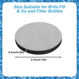Wasserfilter Scheibe reduziert Chlor, Verunreinigungen und Gerüche, passend für Brita-Wasserflasche Filter. Holen Sie sich frisches Leitungswasser, 6er-Pack für die tägliche Flüssigkeitszufuhr
