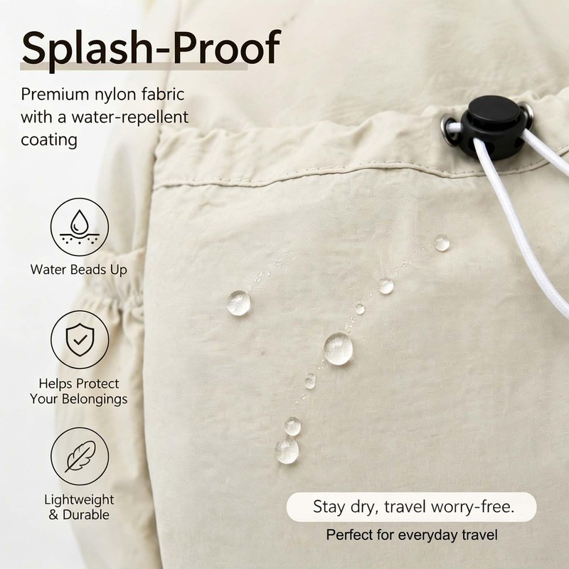YeeSupe Drawstring Backpack for Women Men,Lightweight Foldable String Bag,Nylon Cinch