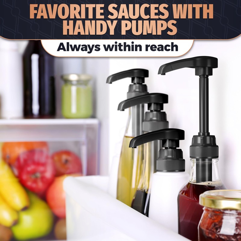 Set of 4 Syrup Pumps for Coffee Bar - Christmas