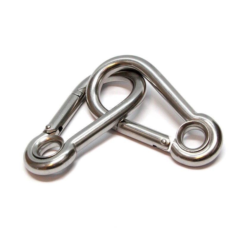 PRIOstahl Carabiner Hook with Thimble Chain Link - 7 x