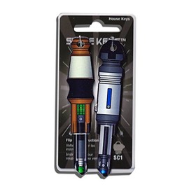 2 Blue and Green Sonic Locker Screw Driver Shaped Space Keys - SC1