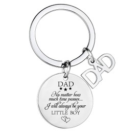 MADHAHEFU Dad Keyring Father's Day Gifts for Dad Gifts Dad Christmas Birthday Gifts from Son Dad Gift from Little Boy Dad Present