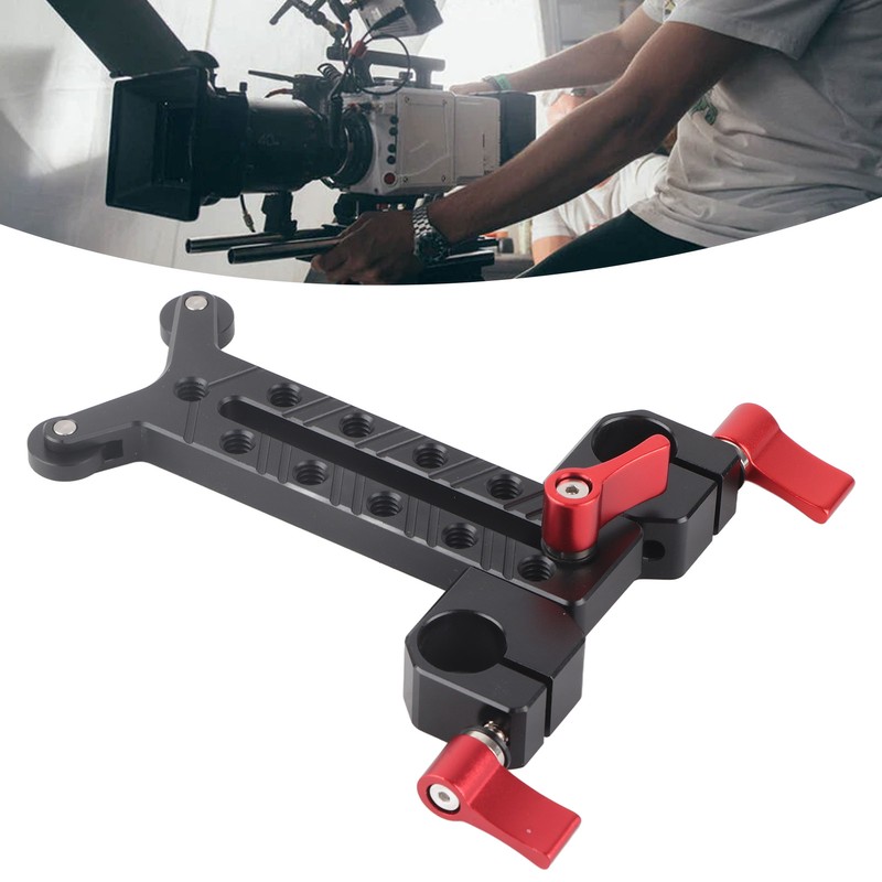 Long Lens Support Height Adjustable 15mm Rod Hole Aluminum Alloy