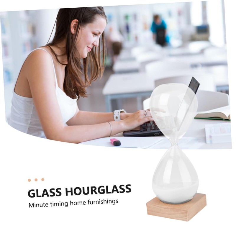 CIYODO Transparent Glass Timer Sand Clock for Home Decor Design