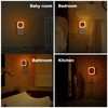 YUNLEX 4 Pack Amber Night Light, Dusk to Dawn Sensor,