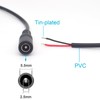 ELNONE 2PCS DC Power Female Pigtail Cable,22AWG 0.3M/1FT 5.5mm x