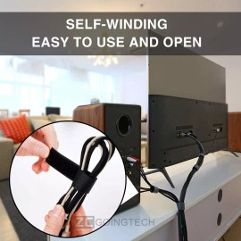 Zcgoingtech Cincho Suja Cables, Brida Con Velcro Reutlizable 100 Pzs