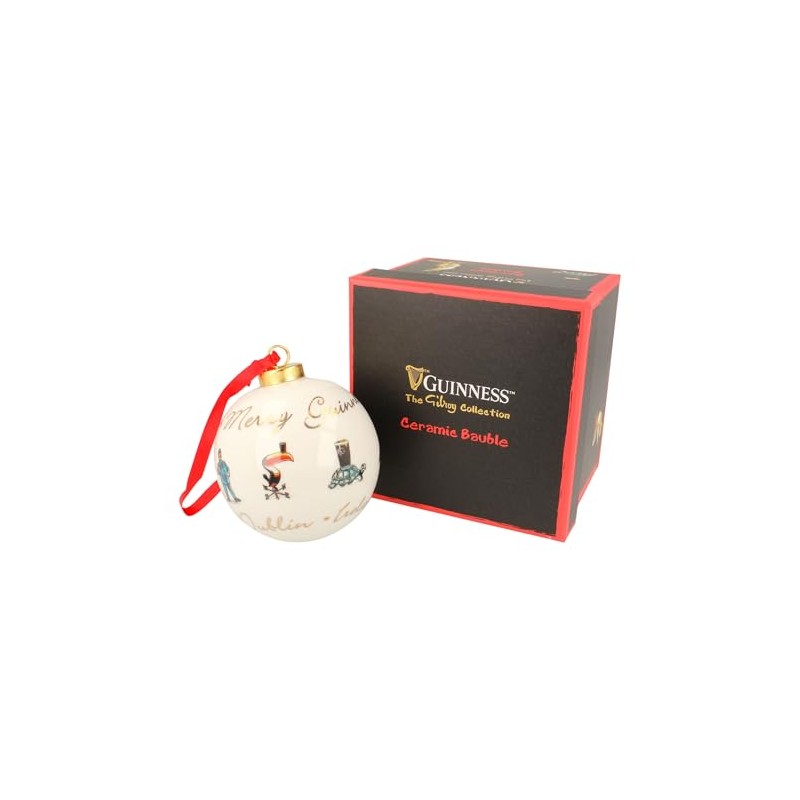 Guinness "Gilroy Collection" Christmas Ceramic Bauble