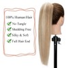 MY-LADY Ponytail Extension Human Hair Claw Clip in Ponytail Hair