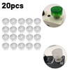 Zicojia 20PCS/Set Guitar Effect Pedal Footswitch Toppers Foot Nail Cap