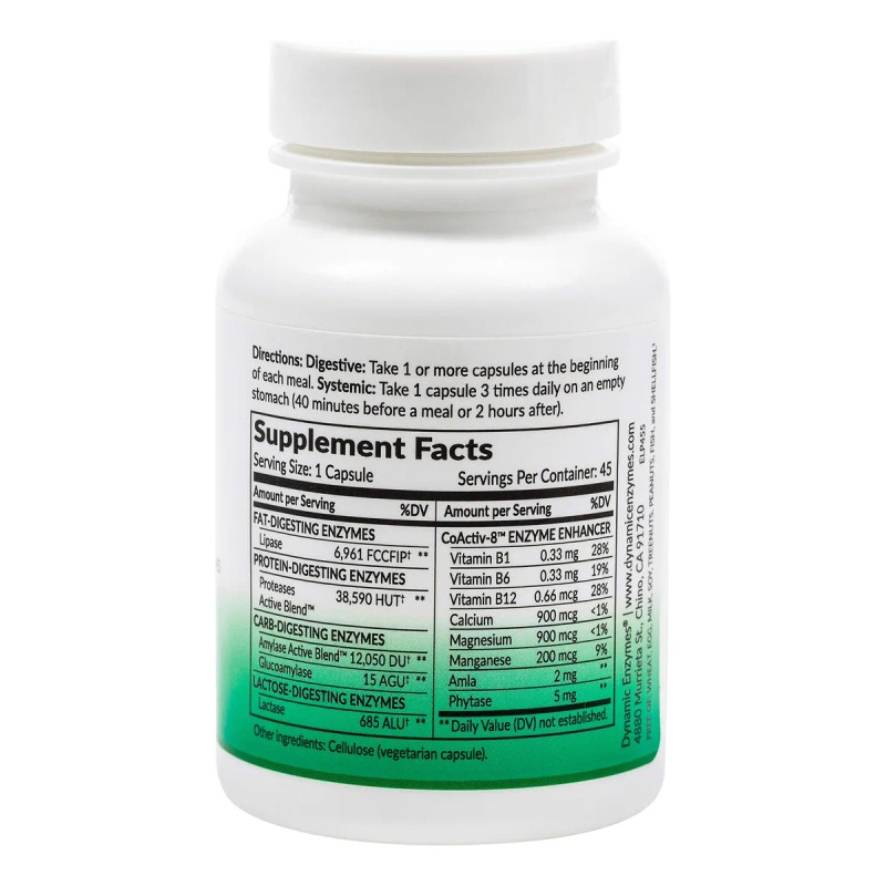 Lipase Plus Cpsulas 45 Enzimas Digestivas Para Grasas Omega