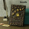 Mazeran 3D Dragon Hardcover Embossed Journal, Antique Handmade Earth Dragon