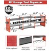 Kweetle Heavy-Duty 48" Wall Mount Power Tool Organizer with Charging