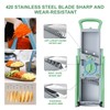ZTQCSQ Upgraded version Mandoline Slicer for Kitchen &Safe Veggie Chopper