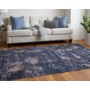 Feizy Mathis Contemporary Navy Blue/Blue Rug, 10'-6" x 14' Area