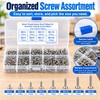 M2 Self-Tapping Wood Screw Assortment Kit for DIY Repairs –