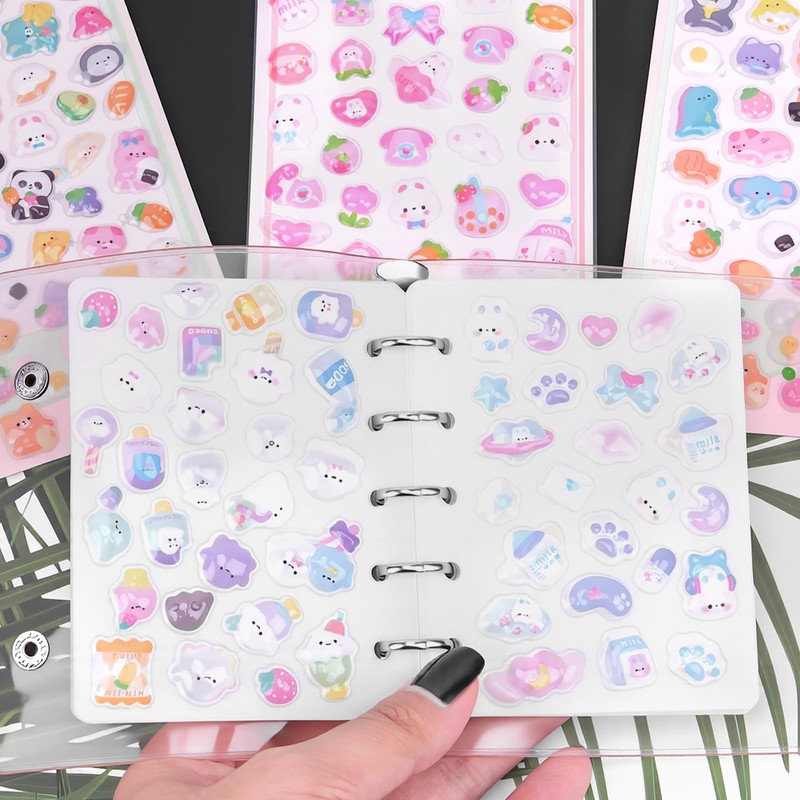 Homgaty M5 PP Sheet 20-Piece Set, Sticker Sheet, 5-Hole, For