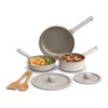 bella 7 Piece Cookware Set with EverGood™ Ceramic Nonstick Coating​,