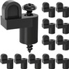 12 Pack 3/8 in Nylon Window Screen Clip with Screws