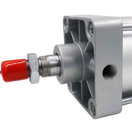 Baomain Pneumatic Air Cylinder SC 125-380 PT 1/2; Bore: 5", Stroke: 15"; Screwed Piston Rod Dual Action