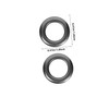 Tofficu 100 Sets Black Metal Grommets Eyelets Kit with Washers