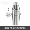 OGGI Dial A Drink Cocktail Shaker - Warm Gray, 15