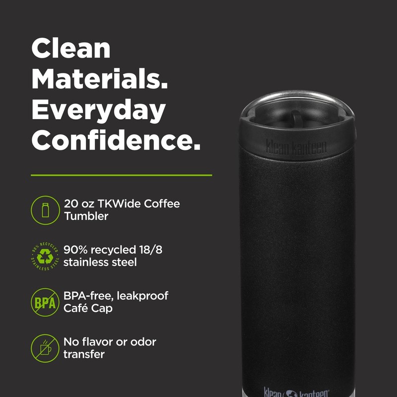 KleanKanteen TKWide VI Drinking Bottle Black One Size