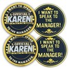 Karen Decision Coin 2-Pack – Funny Double-Sided Challenge Coin for