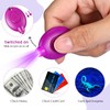 VIHOSE 200 Pcs UV Keychain Light 395nm Mini UV Keychain