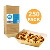 [250 Pack] 2 lb Heavy Duty Disposable Kraft Brown Paper