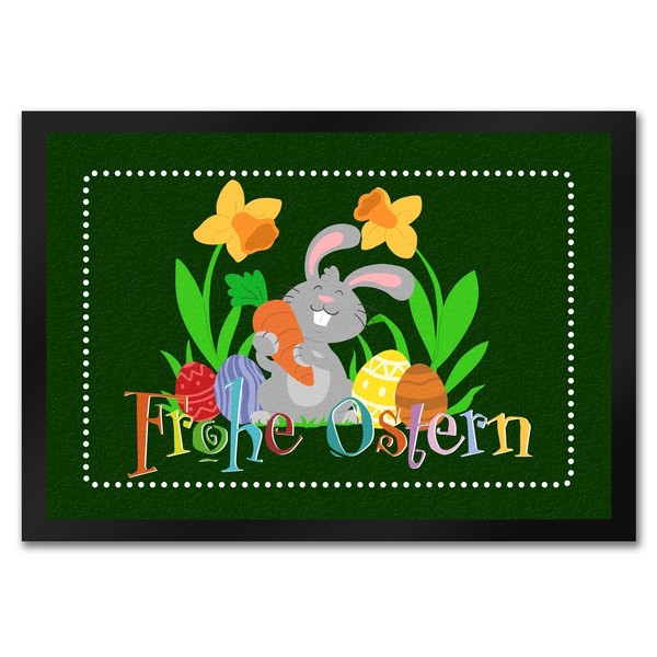 speecheese Merry Easter with Cute Easter Bunny Doormat in 35