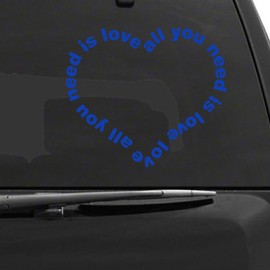 The Decal Guru 0081-CAR-01-DB Car, Window, Sticker, 6" H X 7" W, Dark Blue