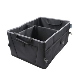 FH Group E-Z Travel™ Collapsible Multi-Compartment Car Trunk Organizer, Cargo Storage Organizer for Cars, SUVs, and Trucks Gray