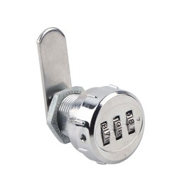 Cerradura de Gabinete de Leva con Combinación de 3 Dígitos de Acero Inoxidable, Cerradura de Contraseña Conveniente Codificada de Seguridad para Gabinetes (Gabinete metálico de