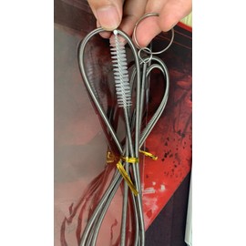 ICEYLI 2 Pack 60 Inch Long Pipe Cleaner Flexible Tube Cleaning Brush Fridge Cleaning Tool,Stainless Steel Kitchen Drain Tube Cleaning Brushes Sink Fridge Skinny Pipe Drain Dredge Cleaning Tool