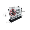 DO NOT TOUCH Tabletop Plate Sign | Size: 74x61mm |