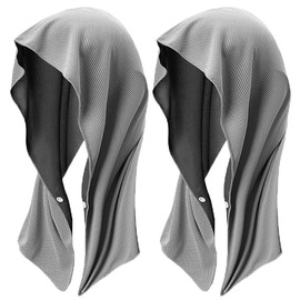 Kakero Cooling Food Towel, Set of 2, Cooling Towel, Cool, Cool, Heatstroke Prevention, Sports, Club Activities (Light Gray)
