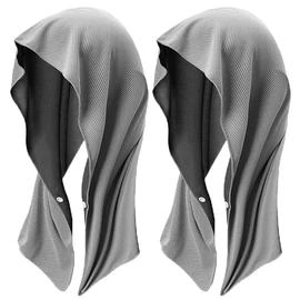 Kakero Cooling Food Towel, Set of 2, Cooling Towel, Cool, Cool, Heatstroke Prevention, Sports, Club Activities (Light Gray)