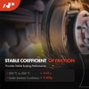 A-Premium Rear Brake Shoes Set Compatible with Toyota Yaris 2019-2020,