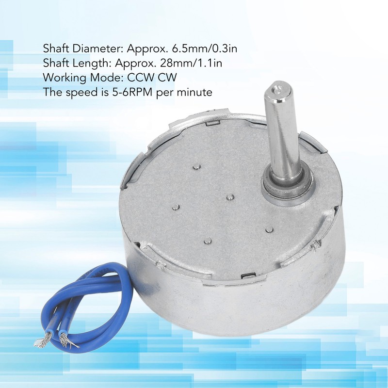 2 Pcs AC Synchronous Motor 50TYC 5 to 6 RPM